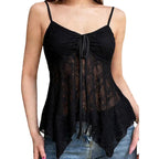 Sheer Mesh Fitted Camisole – Double-Layer Breathable Tank