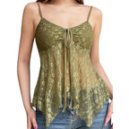 Women's Mesh Fitted Camisole Top – Sheer Layering Cami
